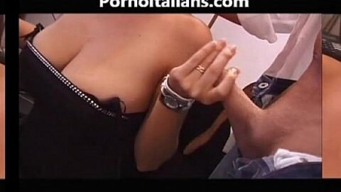 Italian girl with natural tits gives blowjob – Italian girl with natural tits
