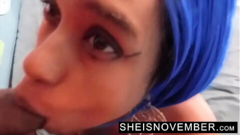 I’m Sucking My Step Dad Soft Dick Making Him Erect Before My Facial Cum Swallow While Giving Point Of View Blowjob, Cute Petite Busty Black Step Daughter Sheisnovember Having Taboo Oral-Sex, Her Large Natural Tits And Areolas, By Msnovember