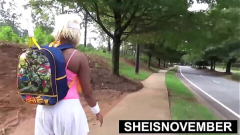 She Must Pay For A Lost Bet With No Money, Getting Her Tiny Throat Fucked POV, Pretty Redbone Babe Sheisnovember Huge Saggy Heavy Tits And Perky Nipples Out While Eat Large Erect Dick And Cum Dripping On Chest Sensual Erotica By Msnovember