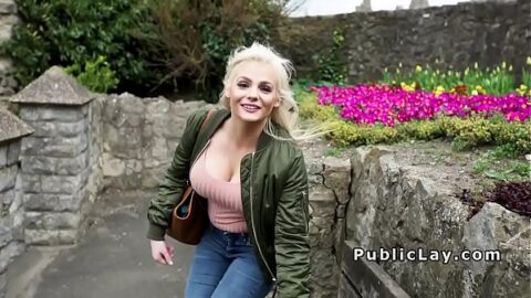 Blonde beauty sucking and riding cock