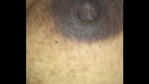 Lightskin plays with her pussy
