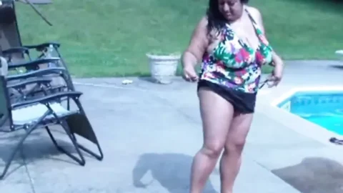 Me and My BUSTY 50yo Desi Aunty FWB At The Pool