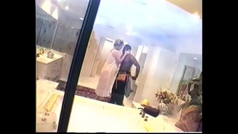 White bitch MILF with natural tits gets fucked doggystyle by black thug