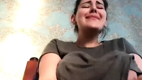 Turkish Monica masturbates while her big boobs wobble around