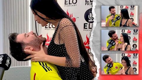 EloPodcast showing him ass in a horny interview with Ambar Prada