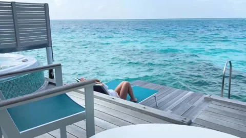 Beautiful petite babe invited to the villa to fuck her ass hard (POV)