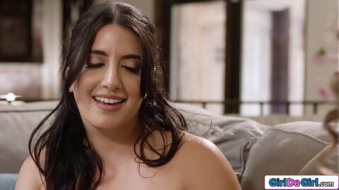 Busty Arabelle Raphael is done when shes called in for another package by her friend Sarah Arabic.Turns out that Sarah was eyeing on her big tits