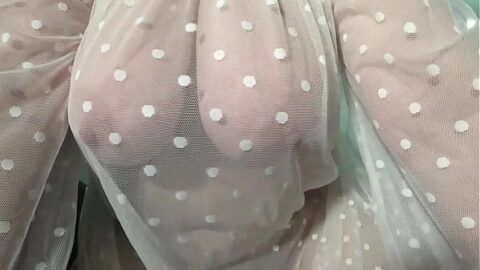 Gorgeous big boobs close-up&period; MILF saggy tits&period;