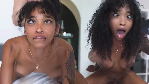 I Like My Girls Like My Coffee – Ebony Teen has Eye Rolling Orgasm – Barbie