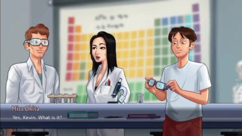 Ms. Okita in the Lab