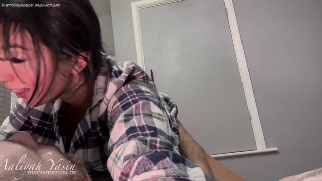 Pakistani girl next door, Aaliyah Yasin gets fucked by a white cock and receives creampie