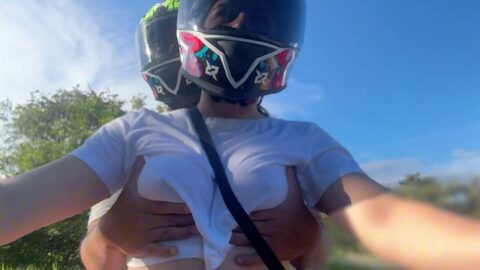 I Picked Up A DIDI Client Without A Bra And She Noticed My Big Tits
