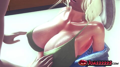 Big Tits Bikini Teen Enjoying Breast Rub & Tongue Fuck – Intense Orgasm in 3D Animation