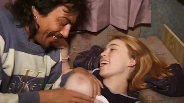 Busty Sara with hairy pussy