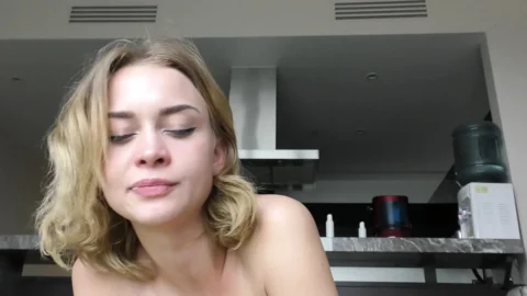 Real home anal with blonde blue eyes