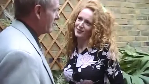 Ginger beauty banged by old fella