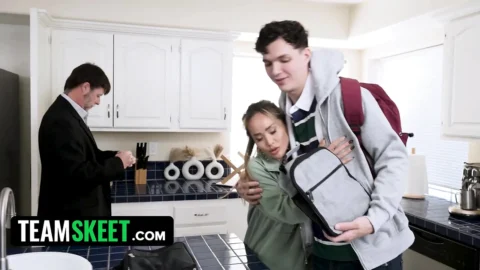 If You Don’t Tell Your Dad I Fucked the Neighbour, I’ll Let You Cover My Face With Your Cum