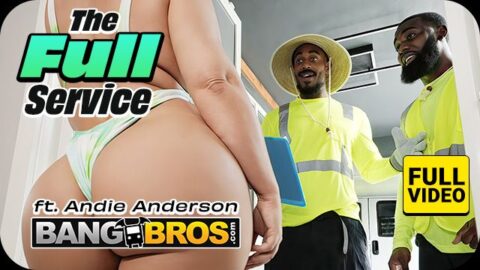 BANGBROS – Andie Anderson Gets Oiled Up By Ace Bigs And Dickdealer Don Before Double Team Action