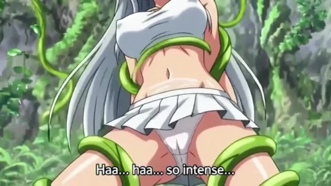 3D Hentai  Innocent Anime Girl Seduced & Fucked Hard by Lustful Plant Monster  Full Orgasm