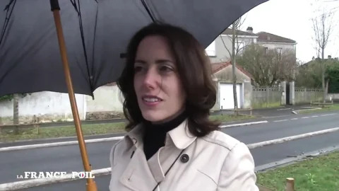 Beautiful Young Brunette with Big Tits Seduced by Porn Actor