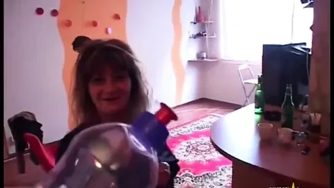 Busty granny gets her pussy rough pounded by horny young guy