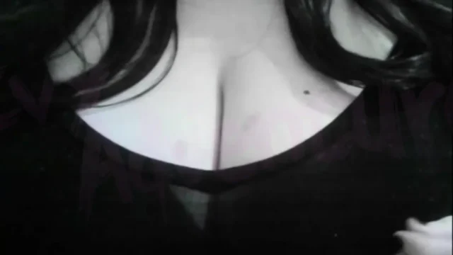 hotwife otaku nerdy Watching Hentai while playing with her Big Tits #3
