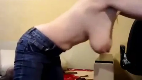 Naughty MILF Shakes Her Delicious Natural Milky Tits