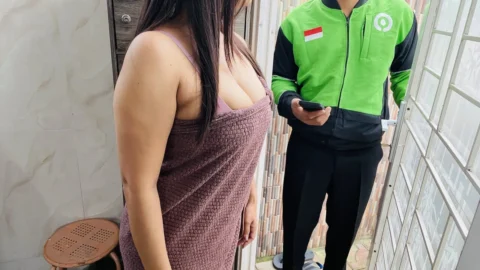 Prank ojol driver can pussy legit tits brutal