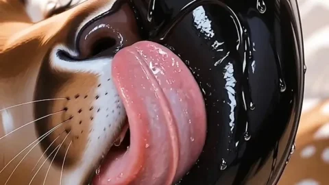Furry Deer Doe Masturbates In Shower Fantasizing About Black Panther