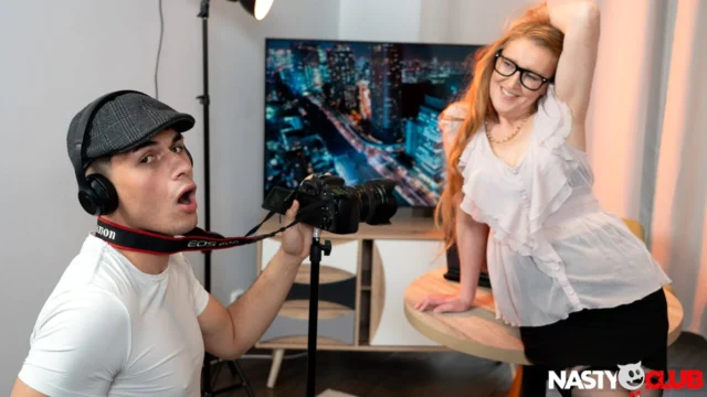 MatureClub – Redhead Mature Showhost Discovers New Cameraman has Monster Cock