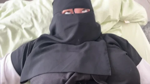 Oh my God, I had sex with a babe Arab woman wearing a hijab and sexy sheer socks.