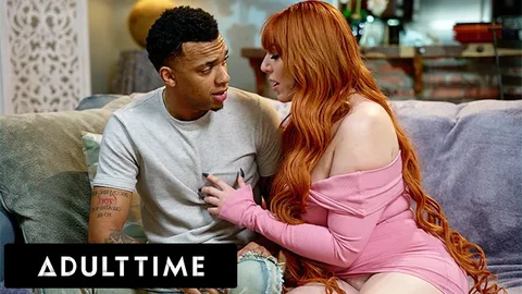 Redhead MILF Rewards Stepson with Interracial Sex