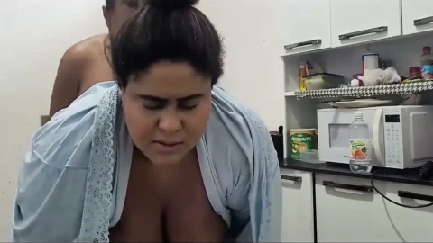 Stepmother, Let’s Fuck in the Kitchen? (she Took a Lot of Cum in Her Mouth)