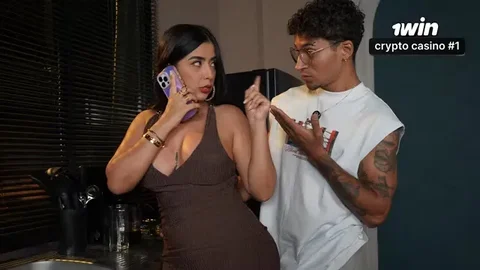 The stepson is bored and knows that his stepmother's big butt is the best thing in the house