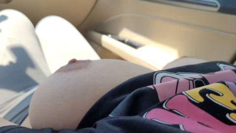 Big Natural Tits Babe Touching Slowly Hard Nipple