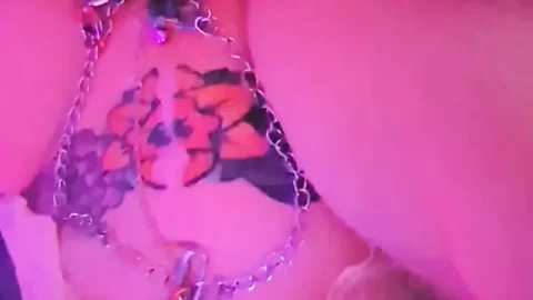 Chained swollen pussy fucked deep by a huge cock