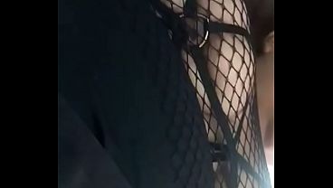 Exhibisionism big natural tits on car