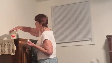 My 74 year old princess getting ready for bed