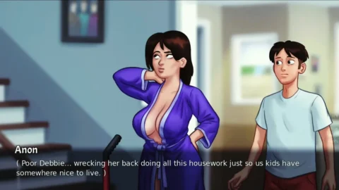 My Stepmom Debbie Took My Cum Inside – Summertime Saga
