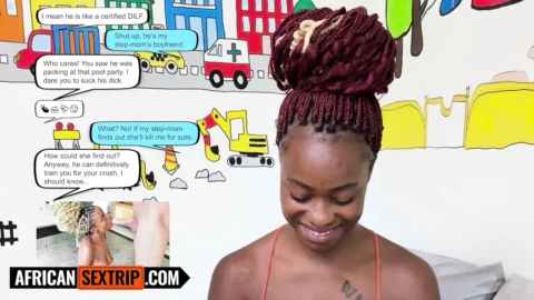 She told me about her boyfriend but this EBONY TEEN exposed her real self in the moment