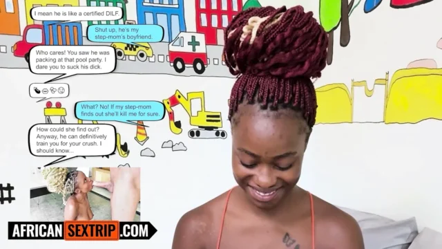 She told me about her boyfriend but this EBONY TEEN exposed her real self in the moment