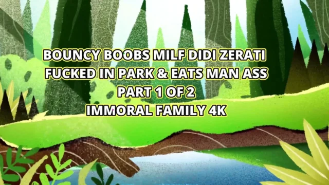 Big Natural Tits Bitch Didi Zerati Fucked in Public Park and Eats Man Ass