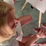 Ignore handjob of a bored and ignored big boobs big booty MILF housewife in a no panties no bra summer dress