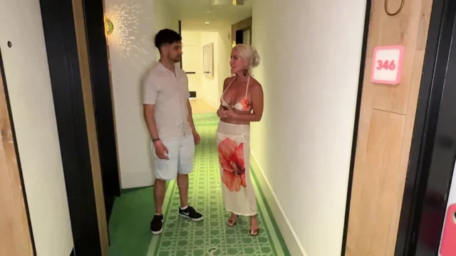 MILF Tatiana Steele Fucks Her Stepsons Friend Santi at Spring Break