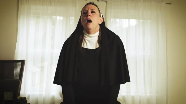 Sexy Hot MILF Nun Asks the Grounds Keeper to Let Her Play With His Hard Cock. Silence_Autumn J Cooper