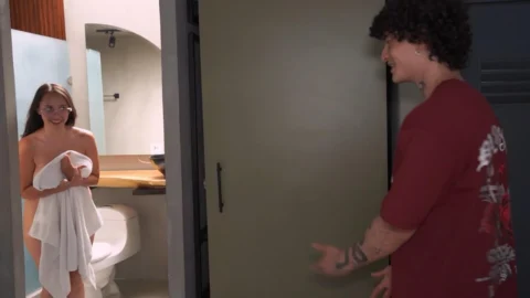 Shy guy enjoys his best friend’s girlfriend’s big tits – secret sex