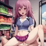 AI Generated – Convenience Store Titfuck Massive Boobs Pink Hair Creampie 😈🍆