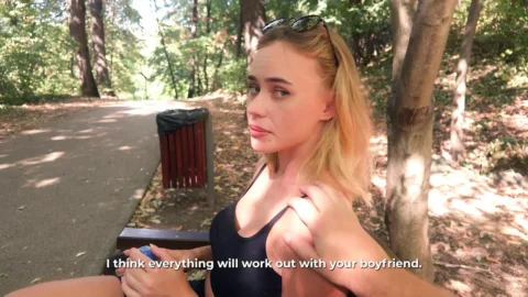 I Sucked a Stranger’s Big Cock in the Park Risky Outdoor Sex