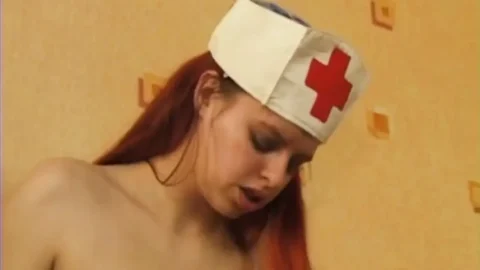 Redhead Nurse Rides Her Bandaged Patient Wildly