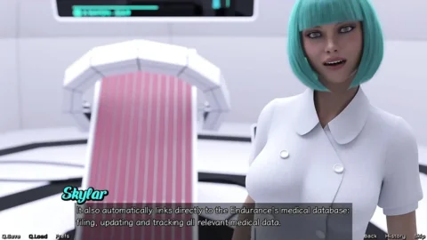 Stranded in Space – Vitiligo Girl Wants Cock in Her Mouth
